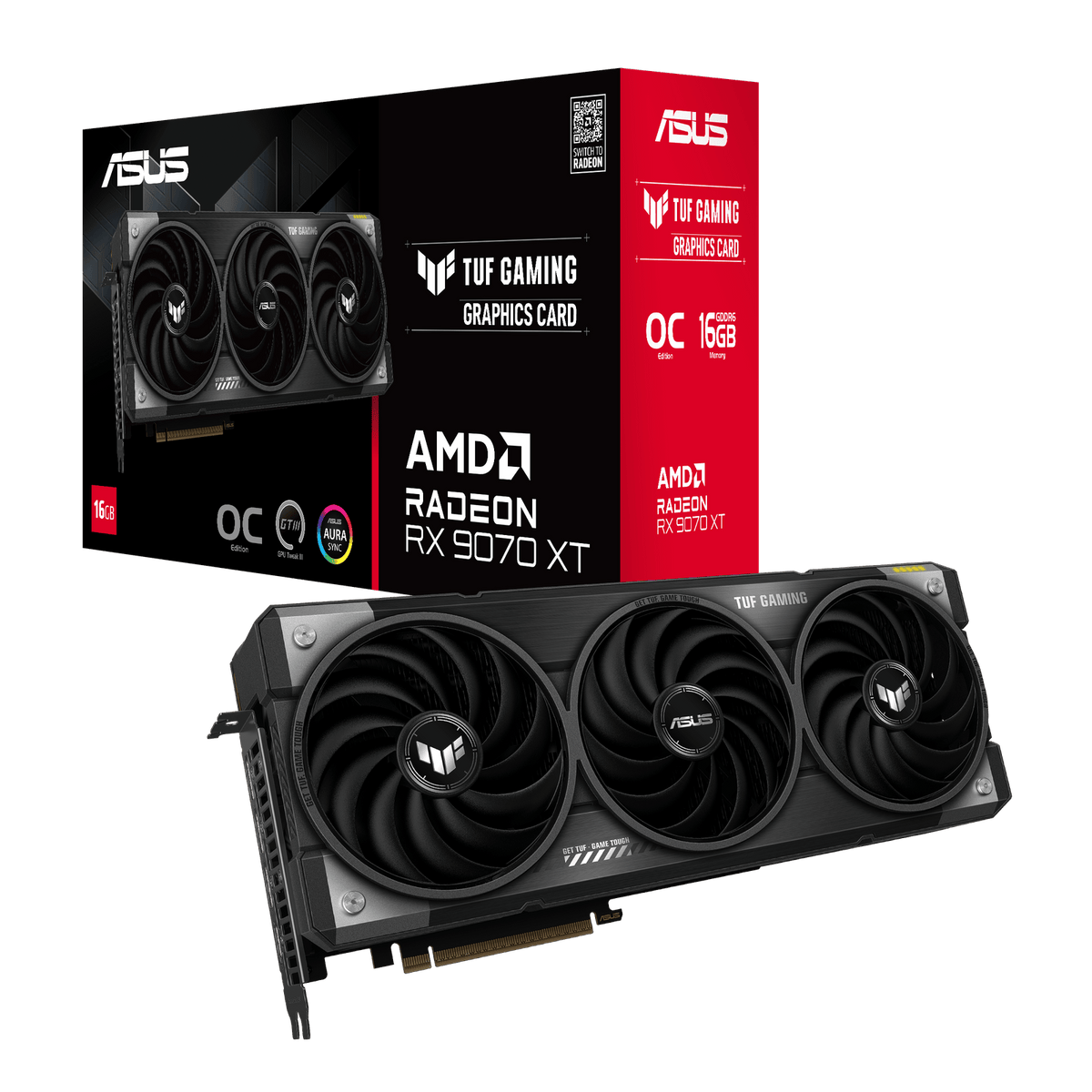 ASUS RX 9070 XT TUF Gaming OC 16GB Graphics Card