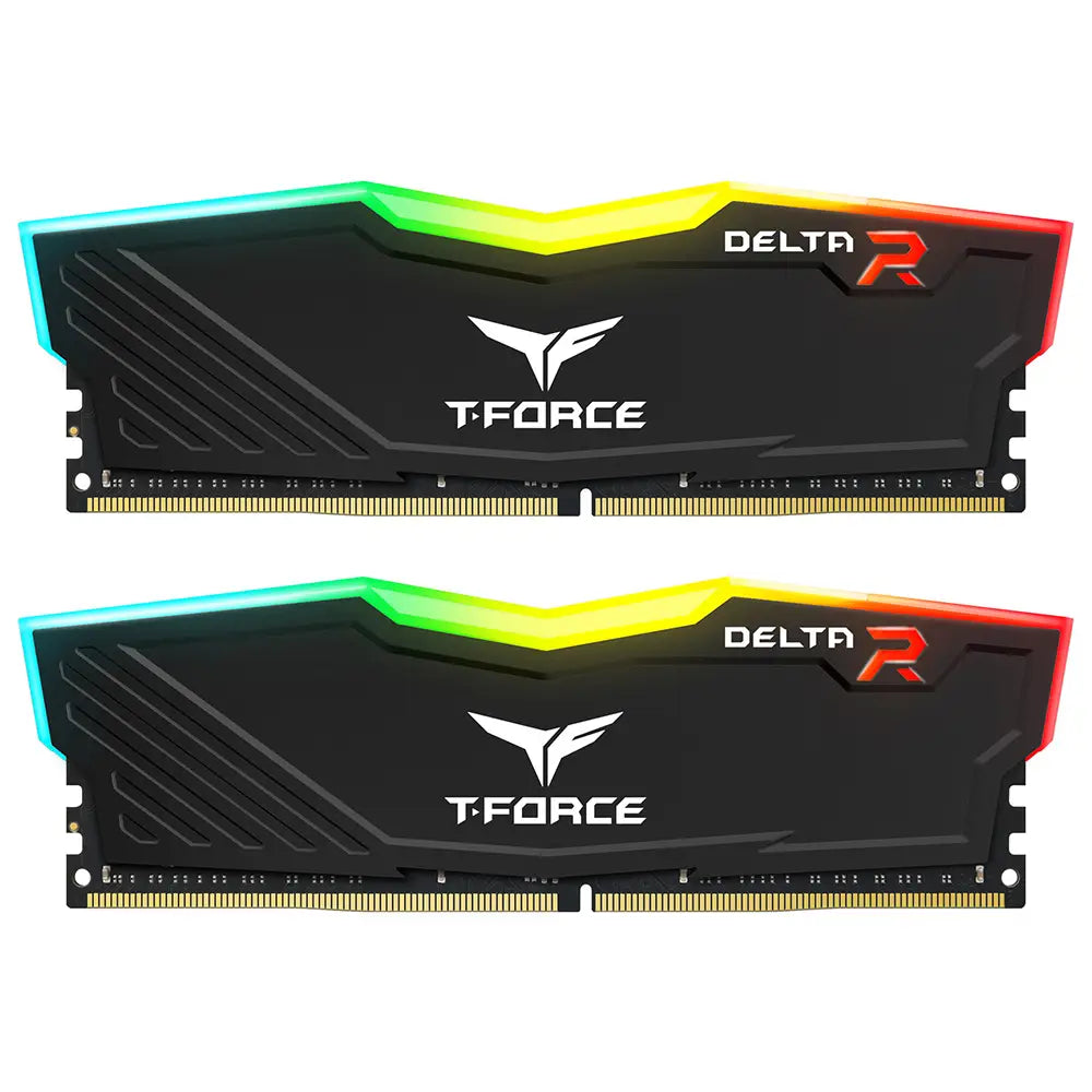 32GB (2x16GB) DDR4 3200MHZ CL16 Team T-Force Delta RGB RAM