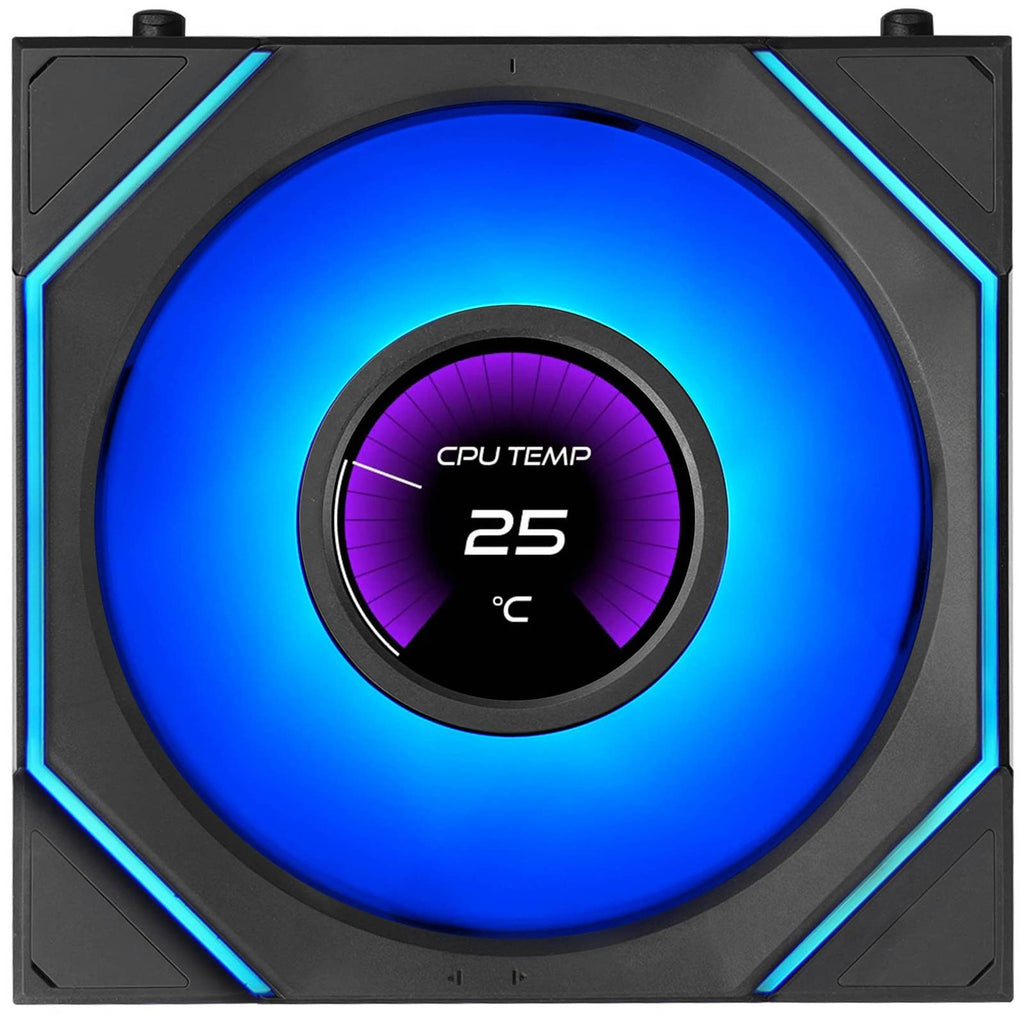 Lian Li UNI FAN SLINF LCD FLEX Reverse 120mm Triple Fan Pack - Black