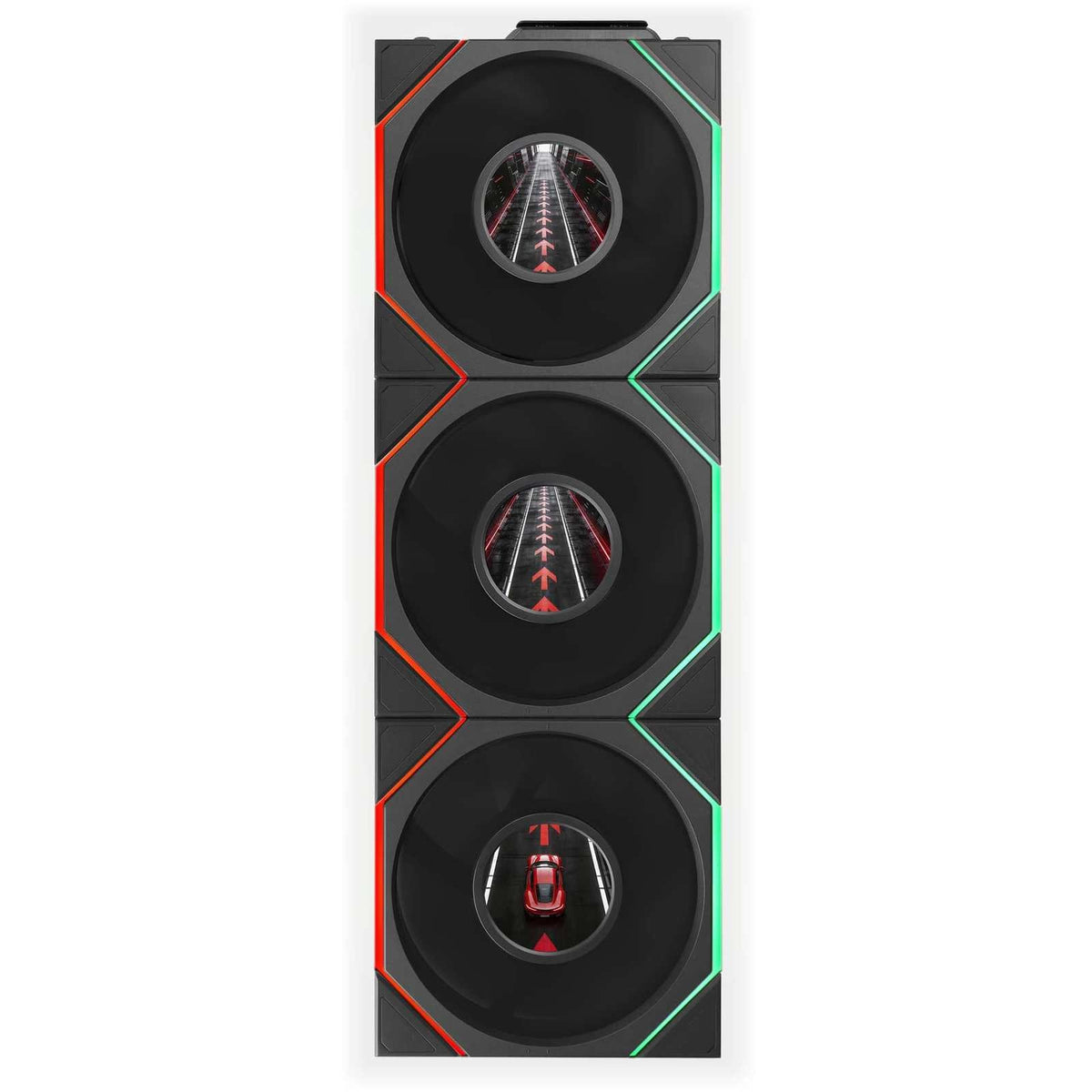 Lian Li UNI FAN TL LCD FLEX 120mm Triple Fan Pack - Black