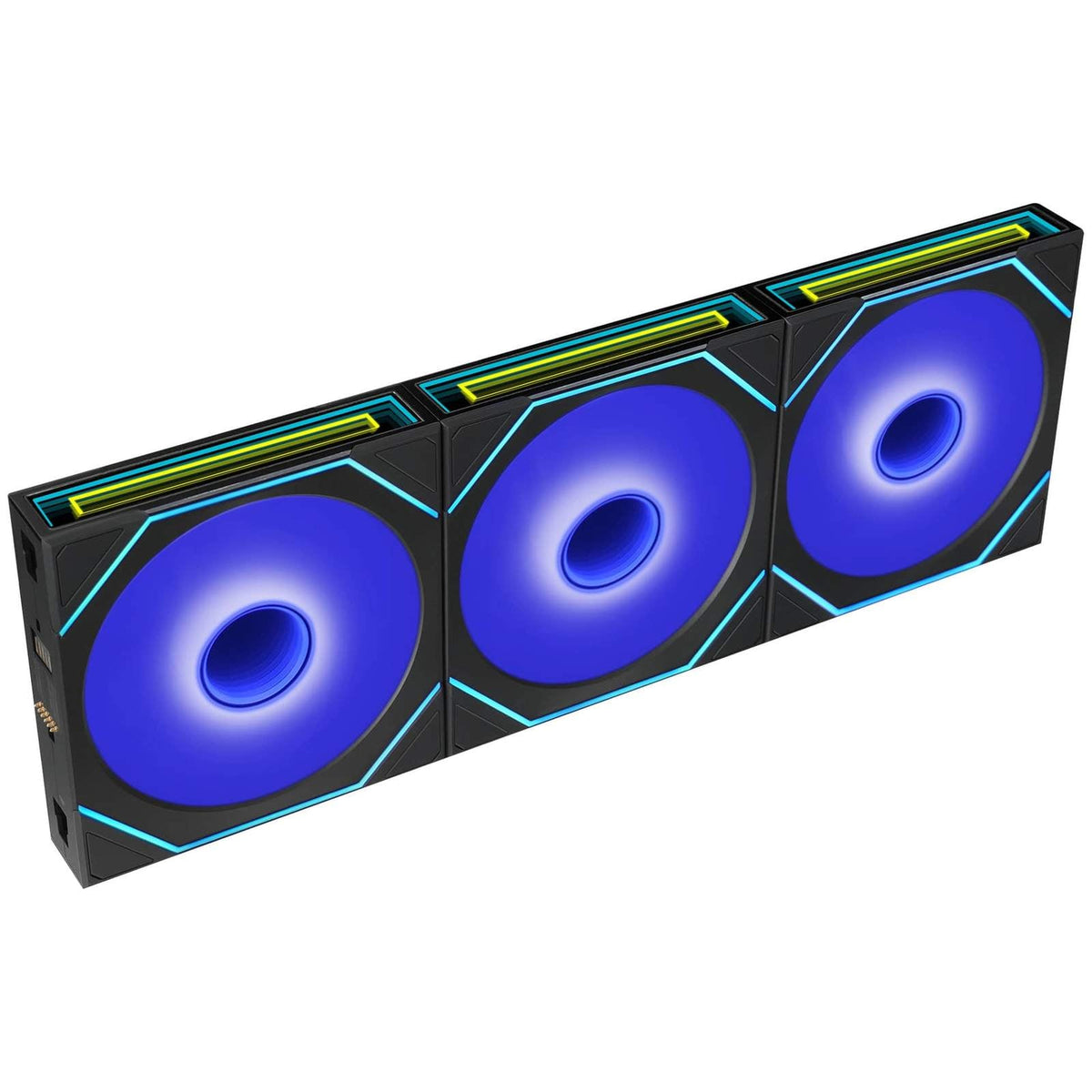 Lian Li UNI FAN SLINF FLEX Reverse 120mm Triple Fan Pack with Controller - Black