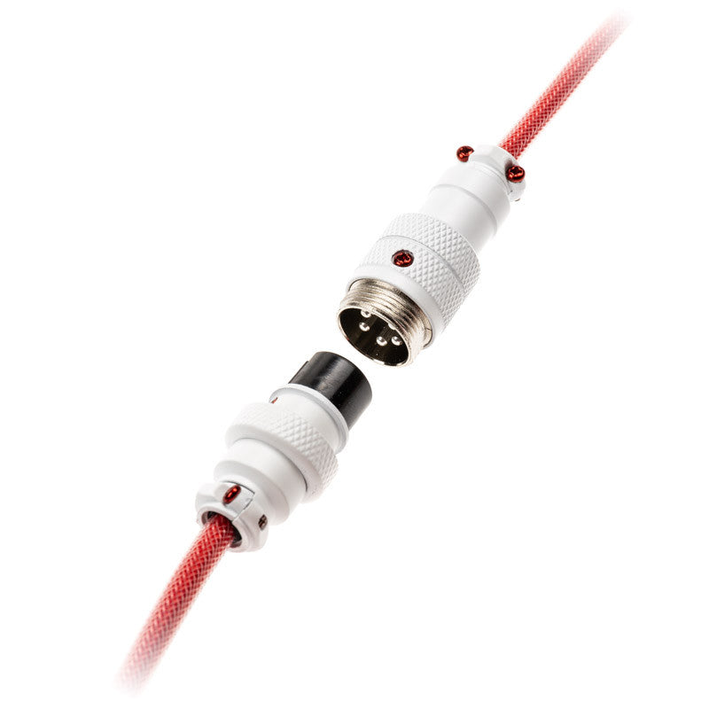 Ducky Premicord Apple Red Custom Coiled USB-C Keyboard Cable