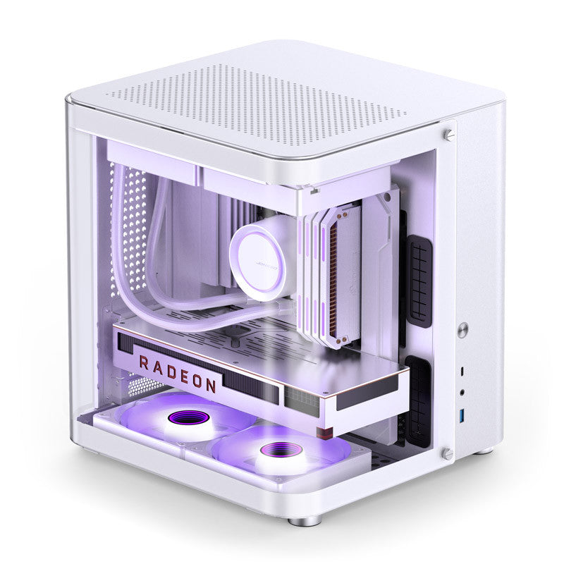 Jonsbo TK-1 2.0 White Micro-ATX Glass Case