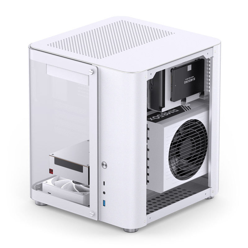 Jonsbo TK-1 2.0 White Micro-ATX Glass Case