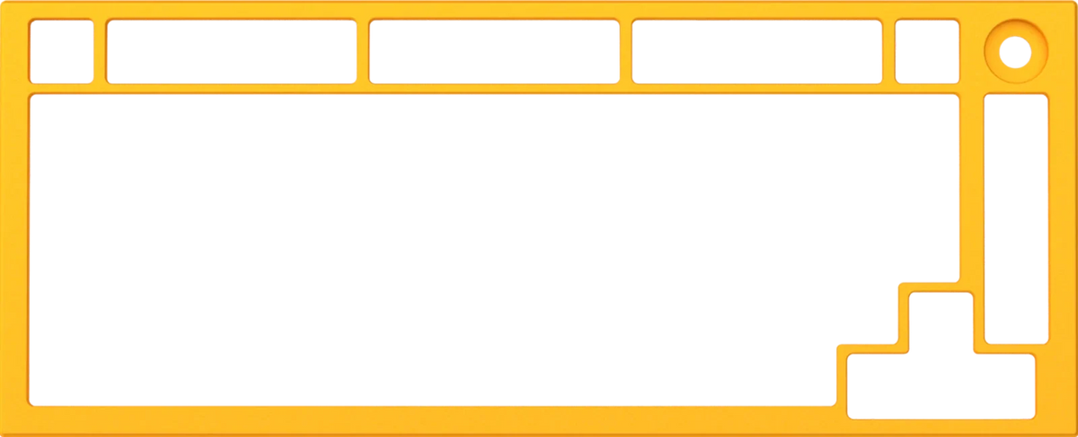 Glorious GMMK Pro Alternative Top Frame Golden Yellow