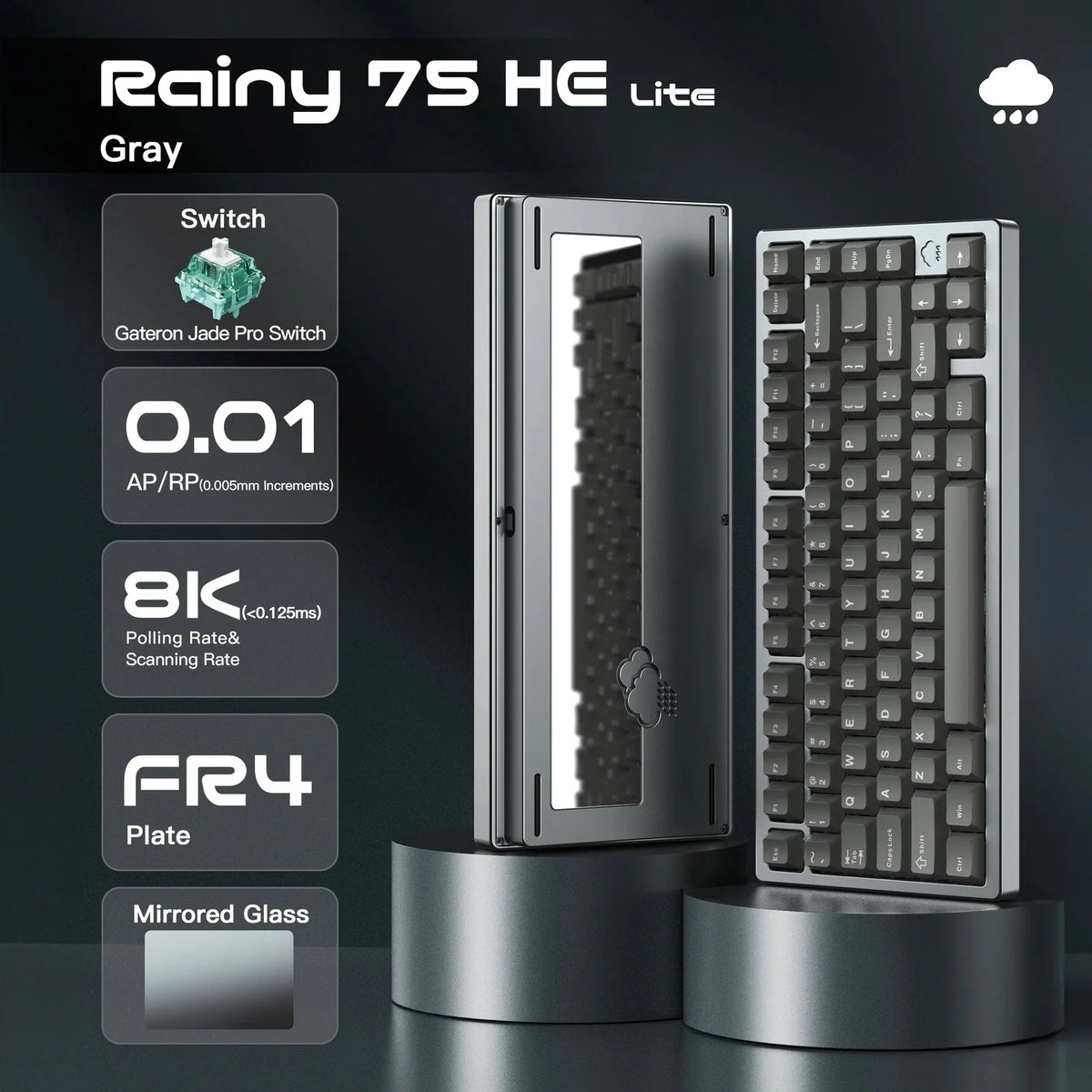 WOBKEY Rainy 75 HE/RT RGB 75% ANSI Hall Effect Keyboard