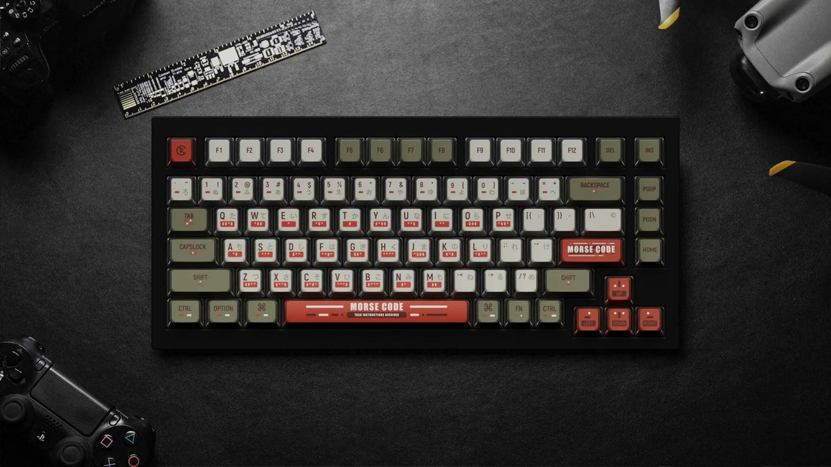 Keychron Morse Code OEM Dye-Sub PBT Keycap Set