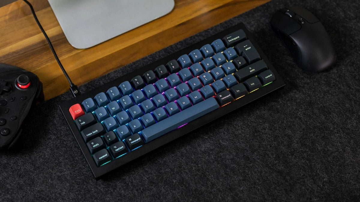 Keychron Q4 QMK Carbon Black RGB 60% ISO UK Gateron Red