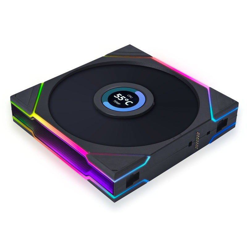 Lian-Li UNI FAN TL140 LCD Reverse Flow A-RGB Black 140mm Fan