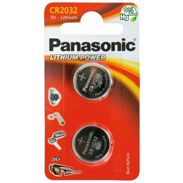 PANASONIC CR2032 BATTERY 3V 2PK