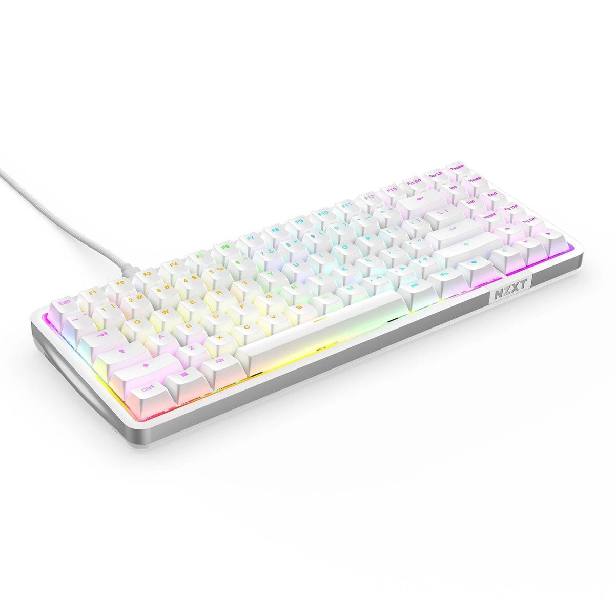 NZXT Function Elite RGB MiniTKL White ISO UK Mechanical Keyboard