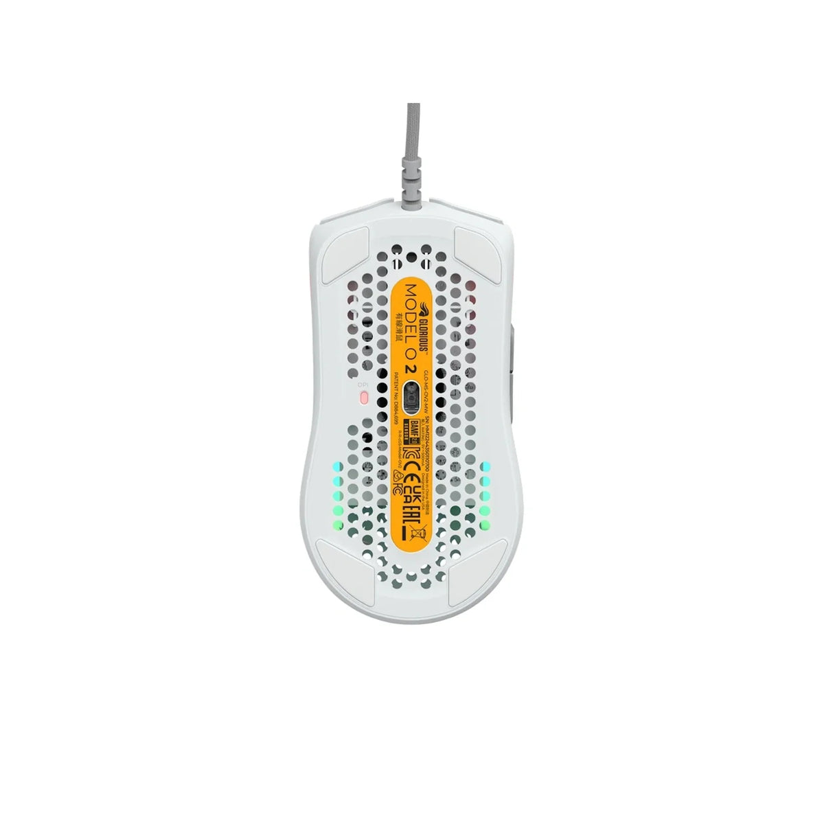 Glorious Model O 2 Wired RGB Optical Gaming Mouse Matte White