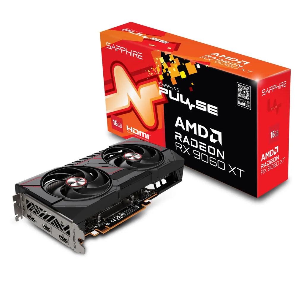Sapphire RX 9060 XT Pulse OC 16GB Graphics Card