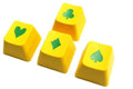 TAI-HAO ABS DS 4 KEY POKER YELLOW & GREEN KEYCAPS